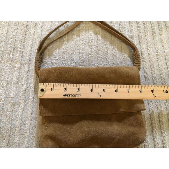 Urban Outfitters Brown Suede Crossbody Bag – Flap Style, Boho - Picture 5 of 12